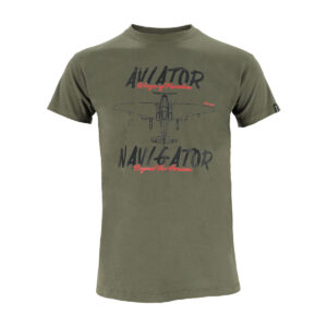 Dressa Aviator pamut repülős póló - katonazöld