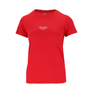 Dressa Framed Logo környakú rövid ujjú női pamut póló