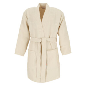 Dressa Home Waffle pamut rövid köntös - natúr