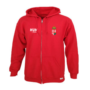 Dressa Hungary magyar címeres cipzáros kapucnis nagyméretű szurkolói pulóver