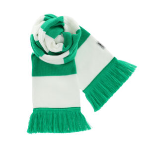 Dressa Hungary szurkolói kötött csíkos sál - zöld és fehér