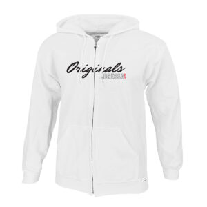 Dressa Originals feliratos cipzáros kapucnis nagyméretű pamut pulóver