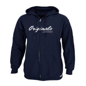 Dressa Originals feliratos cipzáros kapucnis pamut pulóver