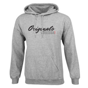 Dressa Originals feliratos nagyméretű kenguruzsebes pamut kapucnis pulóver