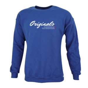 Dressa Originals feliratos nagyméretű környakú pamut pulóver