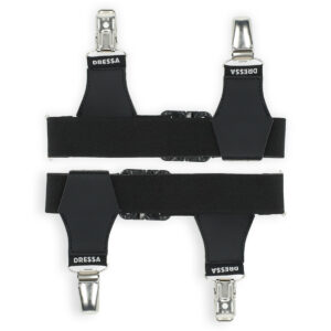 Dressa Socks állítható 2 kapcsos férfi zoknitartó - fekete