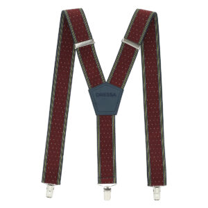 Dressa Classic pöttyös széles hózentróger 36 mm - bordó