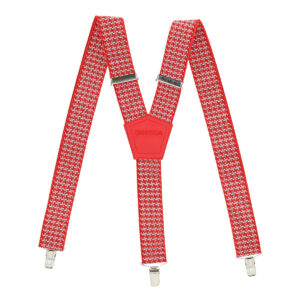 Dressa Retro tyúklábmintás széles hózentróger 36 mm - piros