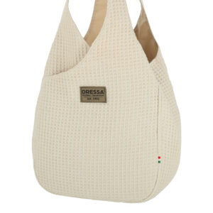 Dressa Waffle női kézi és válltáska - natúr