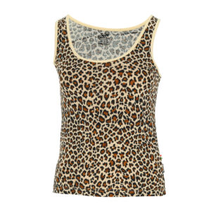 Dressa Leopard mintás női elasztikus pamut trikó